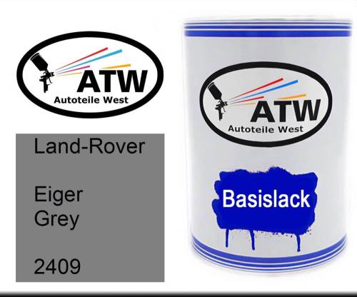 Land-Rover, Eiger Grey, 2409: 500ml Lackdose, von ATW Autoteile West.